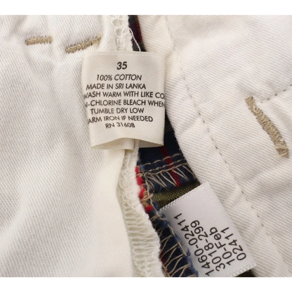 Madras Patchwork Jos A Bank Sz L Chino Shorts 100% Cotton Coastal Nautical Golf